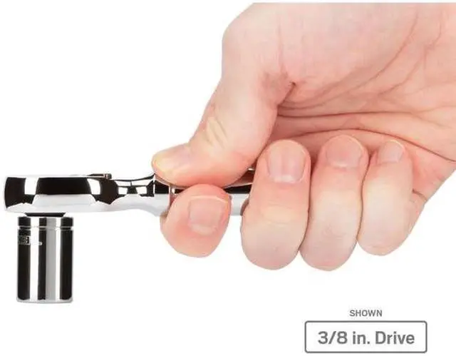 Alt view image 6 of 7 - TEKTON SRH91006 1/4, 3/8 Inch Drive Stubby Ratchet Set, 2-Piece (3, 4-1/2 in.)