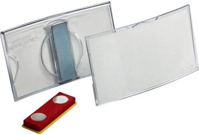 Alt view image 4 of 5 - DURABLE OFFICE PRODUCTS 812319 Name Badge,Magnet,1/4" W,1-11/16" H,PK25