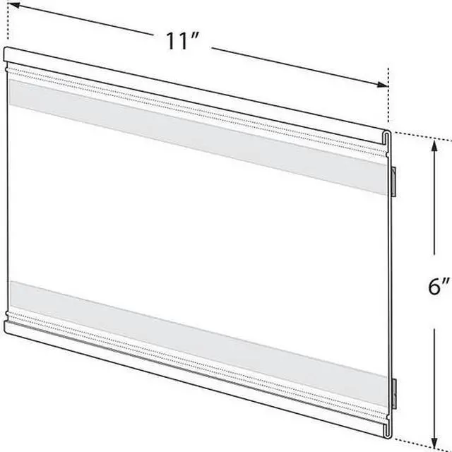 Alt view image 2 of 3 - AZAR DISPLAYS 199622 11"W x 6"H Adhesive-Back Nameplate, PK10