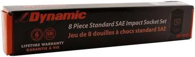 Alt view image 3 of 6 - DYNAMIC D010020 Tools 3/8" Drive 8Pcs 6 Point SAE, Std Impact Socket Set, 5/16"