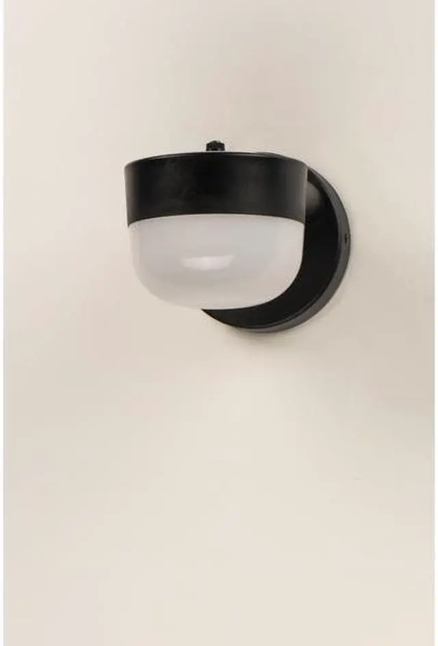 Alt view image 2 of 3 - MAXIM 51115FTBK Michelle 1-Light 5" Wide Black Outdoor Wall Sconce
