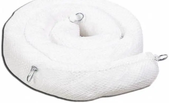 Alt view image 2 of 4 - SPILLTECH WB510SN Sorbent Boom, 30 gal, 5 in x 10 ft, Oil, White, 4 PK