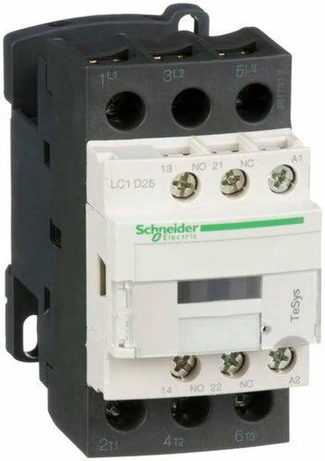 Alt view image 6 of 8 - SCHNEIDER ELECTRIC LC1D25G7 IEC Magnetic Contactor, 3 Poles, 120 V AC, 25 A,