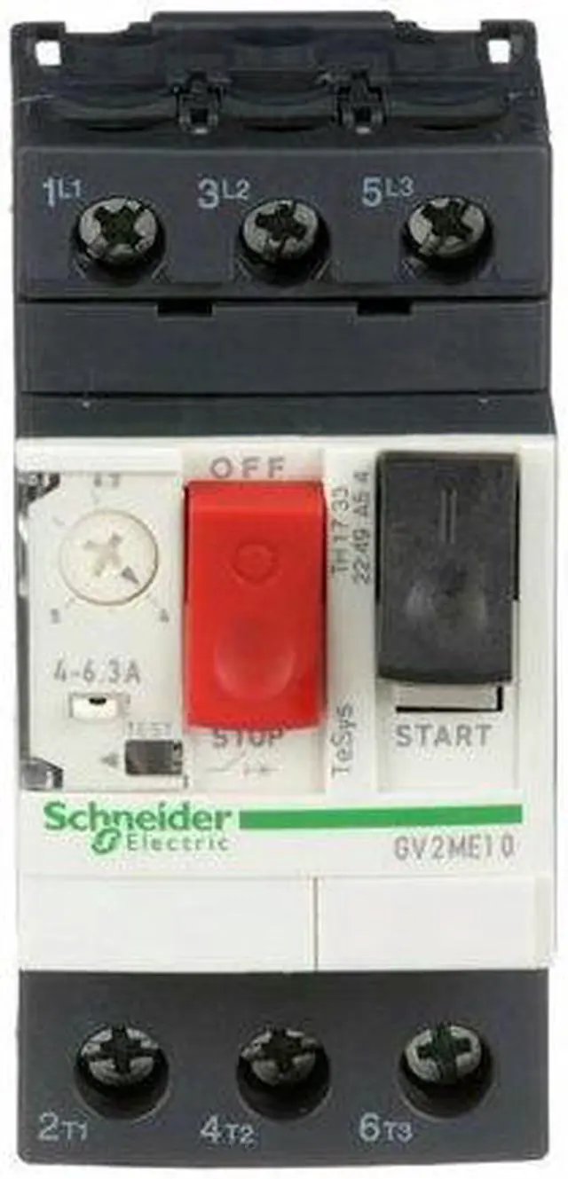 Alt view image 6 of 7 - SCHNEIDER ELECTRIC GV2ME10 Manual Motor Starter, Not Applicable, 3 P, 3 Phase,