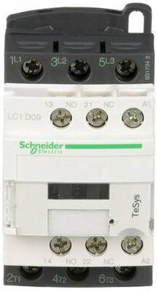 Alt view image 6 of 8 - SCHNEIDER ELECTRIC LC1D09B7 IEC Magnetic Contactor, 1NC/1NO, 24V AC, 3 P,