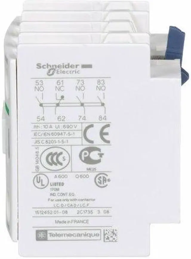 Alt view image 5 of 7 - SCHNEIDER ELECTRIC LADN31 IEC Auxiliary Contact