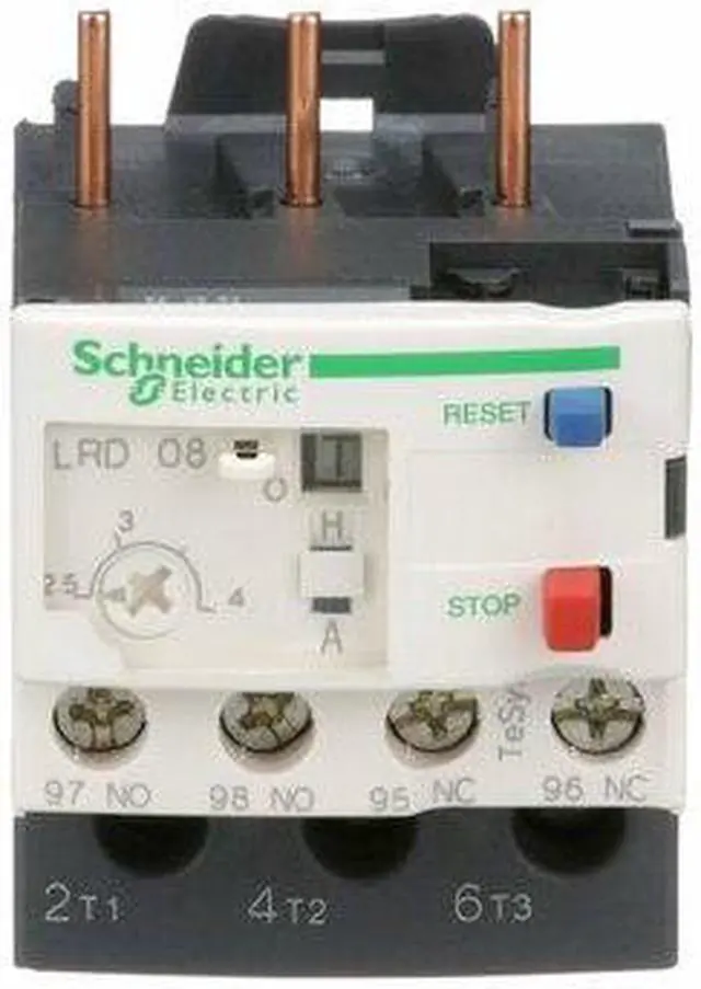 Alt view image 7 of 8 - SCHNEIDER ELECTRIC LRD08 Overload Relay, 1NC/1NO, 2.5 A Min current, 4 A Max