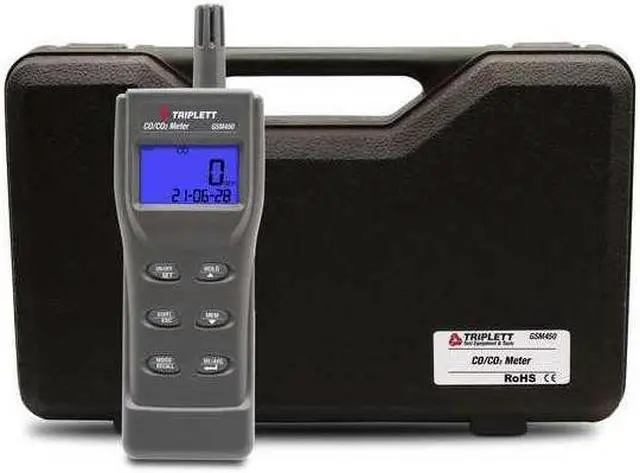Alt view image 2 of 2 - TRIPLETT GSM450 CO Meter, -4 F to 140 F, LCD