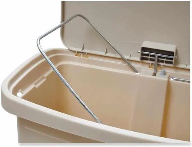 Alt view image 18 of 20 - Rubbermaid - 1883458 - Slim Jim Step-on - 50l/13g Resin Frt Step Beig, Each