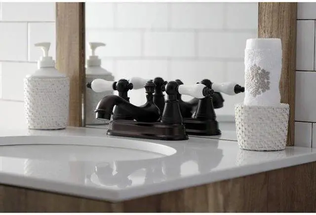 Alt view image 3 of 5 - FAUCETURE FSY3605PL FSY3605PL 4" Centerset Bathroom Faucet, Oil Rubbed Bronze