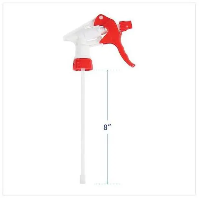 Alt view image 12 of 15 - Trigger Sprayer 250 f/24 oz Bottles, Red/White, 8"Tube, 24/Carton BWK09227