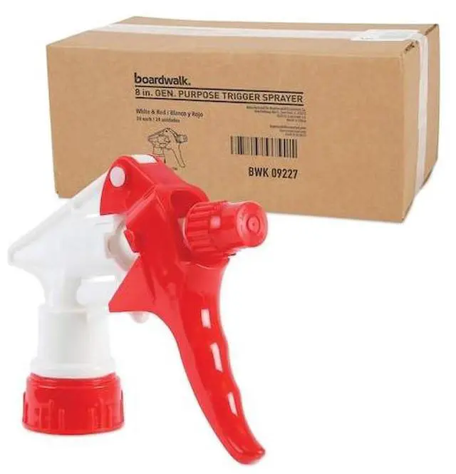 Alt view image 15 of 15 - Trigger Sprayer 250 f/24 oz Bottles, Red/White, 8"Tube, 24/Carton BWK09227