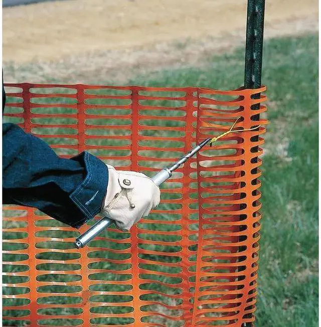 Alt view image 10 of 10 - ZORO SELECT 90600004 Snow Fence,4 ft. H,50 ft. L,Orange