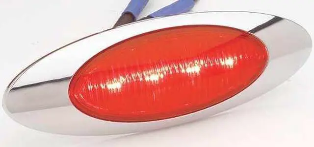 Alt view image 2 of 3 - GROTE 45582 Clearance and Marker Lamp,Red,Oval