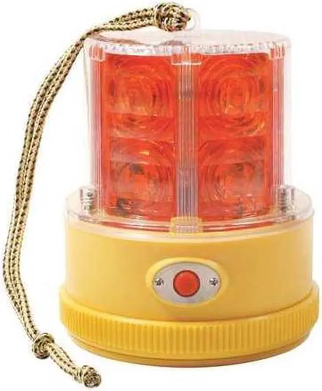 Main image of GROTE 77912 Warning Light, LED, Red, Mag, Rnd, 4-1/4 Dia