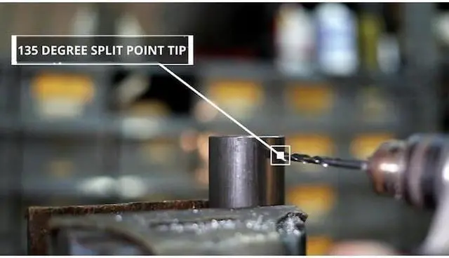 Alt view image 12 of 13 - Drill America 9/16in HSS 1/2in Shank KFD (Killer Force) Drill Bit with 3-Flat Sh