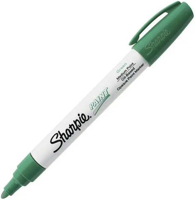 Alt view image 3 of 6 - Sharpie Permanent Paint Marker Medium Point Green 35552
