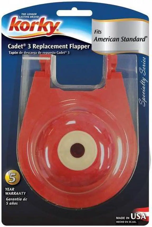 Alt view image 2 of 2 - KORKY 3040BP Toilet Flapper, Red, Cadet III(R)