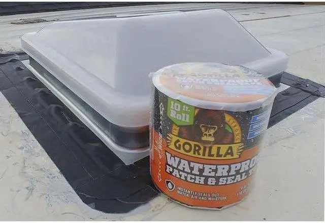 Alt view image 13 of 13 - Gorilla 4 In. x 10 Ft. Waterproof Patch & Seal Repair Tape, Black 4612502
