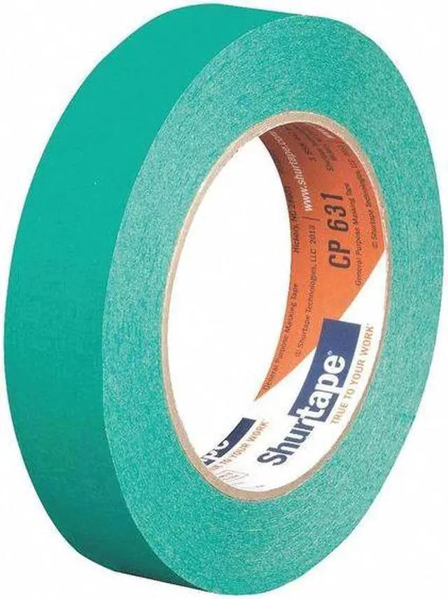 Alt view image 5 of 6 - SHURTAPE CP 631 Masking Tape,Green,24mm,PK36