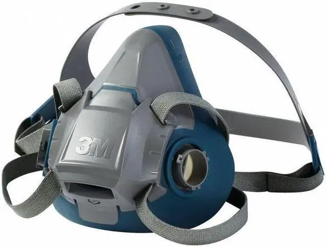 Alt view image 2 of 3 - 3M 6503 Half Mask Respirator, Rugged Comfort 6500, Not Rated, Bayonet, Size, L