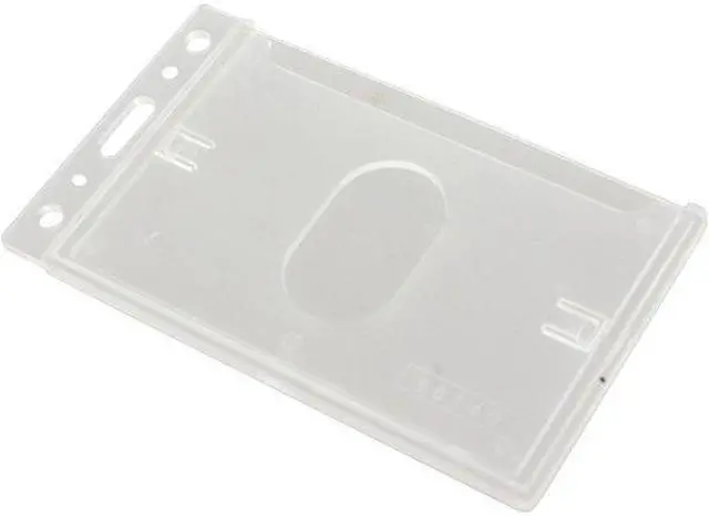 Alt view image 7 of 8 - SICURIX Rigid PC ID Badge Dispensers with Thumb Slot - Vertical - Support 2.50" x 3.50" Media - Vertical - Polycarbonate - 25 / Pack - Clear