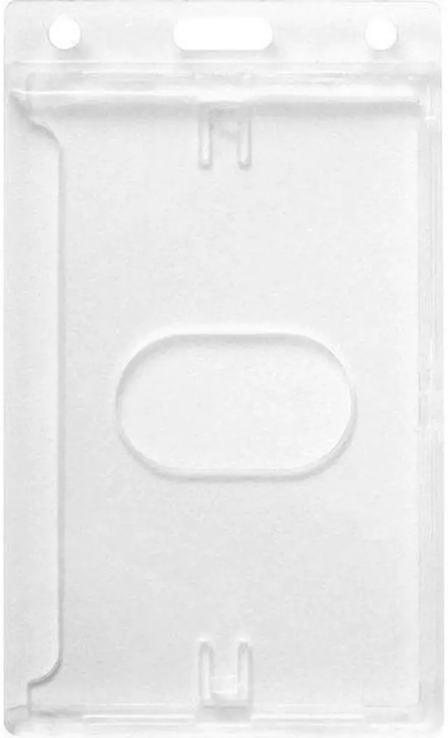 Alt view image 8 of 8 - SICURIX Rigid PC ID Badge Dispensers with Thumb Slot - Vertical - Support 2.50" x 3.50" Media - Vertical - Polycarbonate - 25 / Pack - Clear
