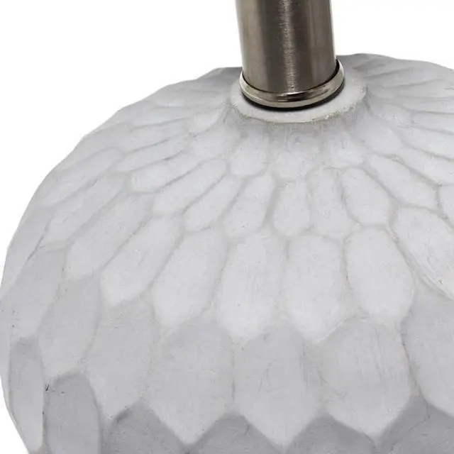 Alt view image 8 of 11 - Lalia Home Concrete Thumbprint Table Lamp with White Fabric Shade
