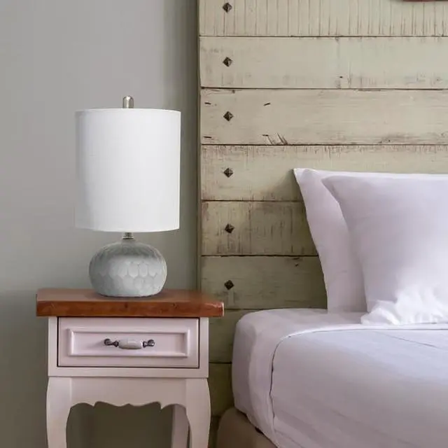 Alt view image 10 of 11 - Lalia Home Concrete Thumbprint Table Lamp with White Fabric Shade