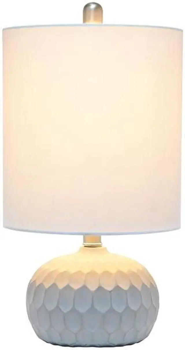 Alt view image 11 of 11 - Lalia Home Concrete Thumbprint Table Lamp with White Fabric Shade