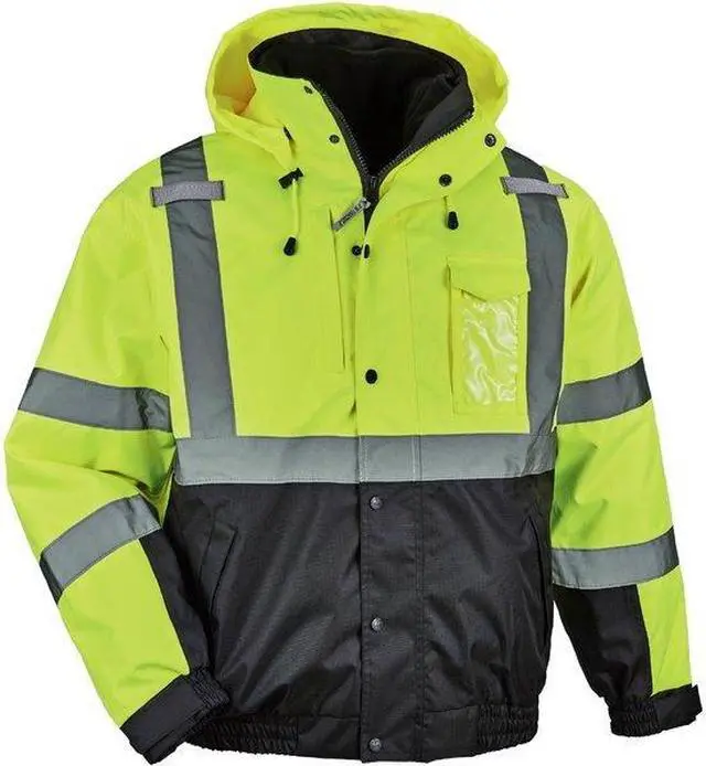 Alt view image 2 of 2 - ERGODYNE 8381 3-in-1 Bomber Jacket, 300D Oxford Polyester, Class 3 Type R,