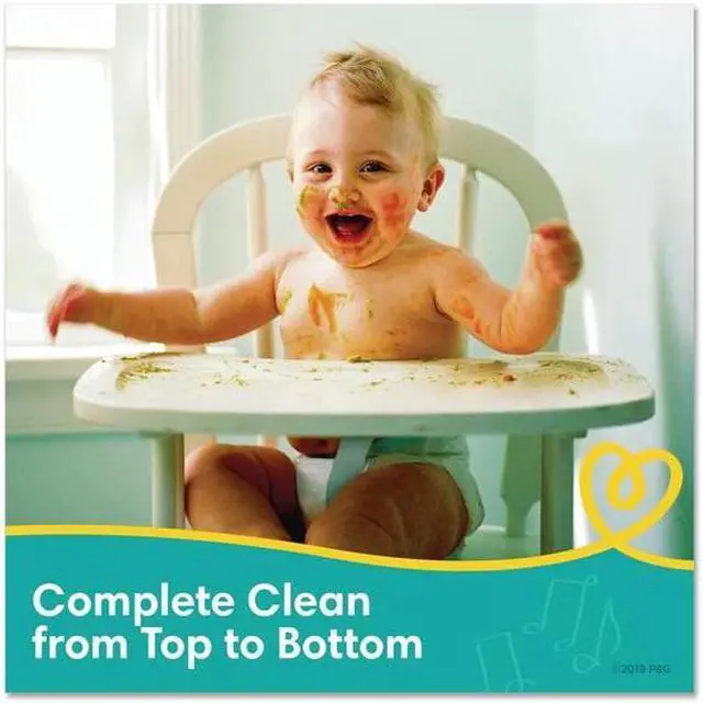 Alt view image 5 of 5 - PAMPERS 75536 Complete Clean Baby Wipes, 1-Ply, Baby Fresh, 72 Wipes/Pack, PK8