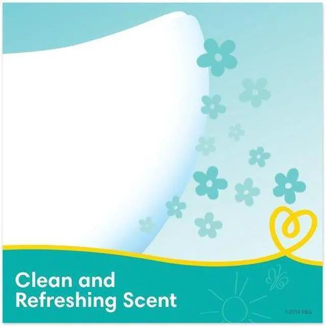 Alt view image 3 of 5 - PAMPERS 75536 Complete Clean Baby Wipes, 1-Ply, Baby Fresh, 72 Wipes/Pack, PK8