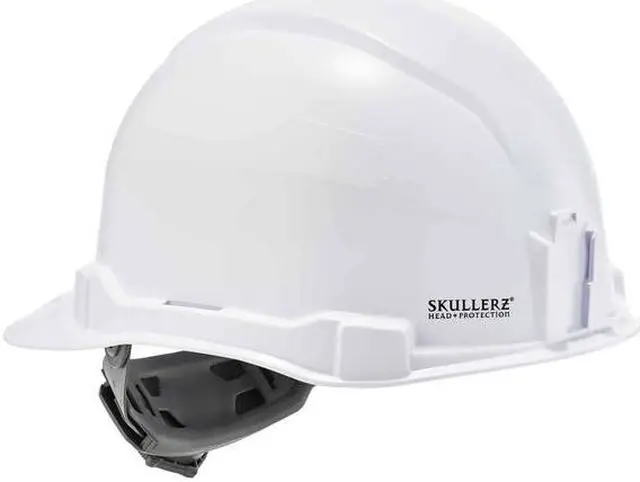 Alt view image 2 of 7 - ERGODYNE 8970 White Class E Hard Hat Cap Style w/ Ratc
