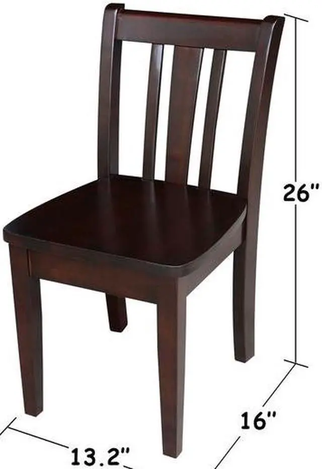 Alt view image 3 of 7 - INTERNATIONAL CONCEPTS CC15-105P Rectangle Set of 2 San Remo Juvenile Chairs,