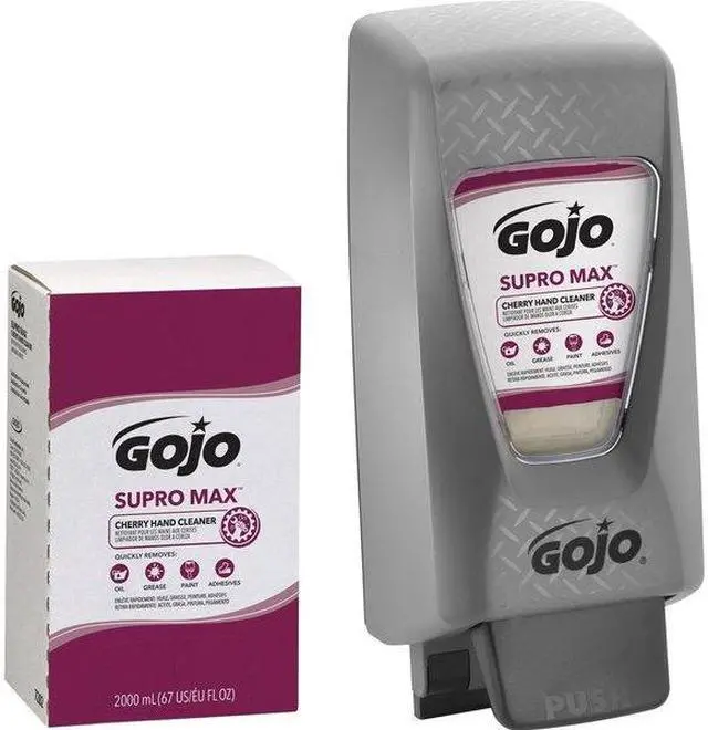 Alt view image 4 of 7 - GOJO 7282-04 Hand Cleaner, Supro Max Series, Liquid, 2,000 mL, Includes Grit,