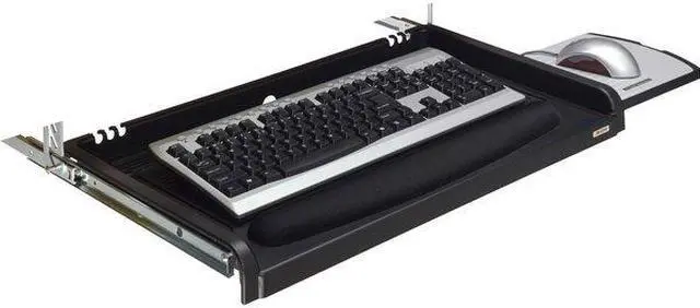 Alt view image 2 of 6 - 3M KD45 Keyboard Tray,25 in W,Black