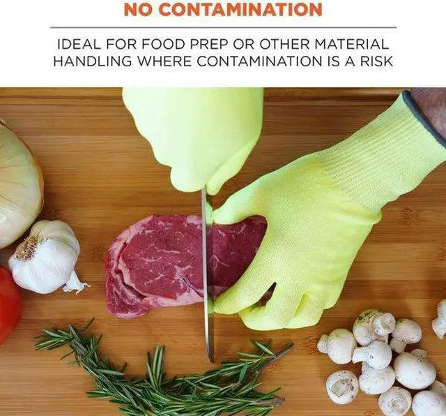 Alt view image 3 of 7 - ERGODYNE 7040-CASE 2XL Lime Cut Resistant Food Grade Gloves - Case of 144 PK