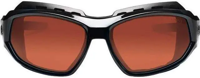 Alt view image 4 of 6 - ERGODYNE LOKI-PZ LOKI, Safety Glasses, Uncoated, Copper Lens, Black Frame,