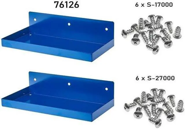 Alt view image 2 of 5 - TRITON PRODUCTS 76126-2 12 In. W x 6 In. D Blue Epoxy Coated Steel Shelf for