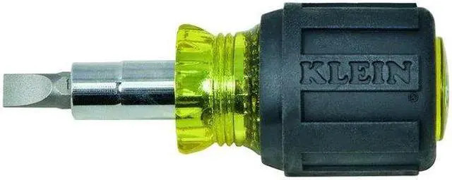 Alt view image 5 of 5 - KLEIN TOOLS 32561 Multi-Bit Screwdriver / Nut Driver, 6-in-1, Stubby, Ph, Sl
