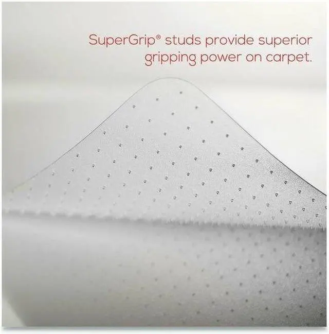 Alt view image 10 of 15 - deflecto EconoMat Rectangle 46" x 60" Studded Low Pile Clear CM11442FCOM