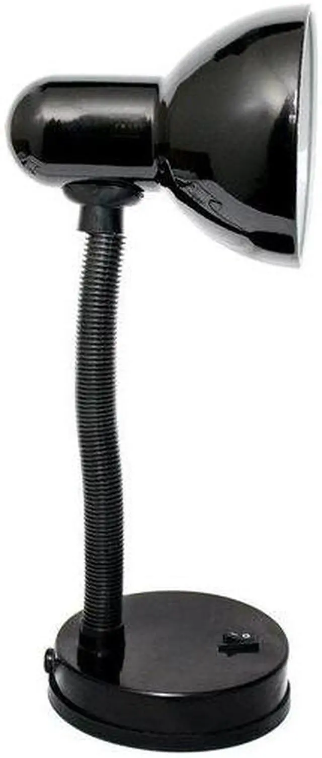 Alt view image 6 of 7 - Simple Designs Basic Metal Desk Lamp with Flexible Hose Neck