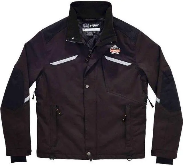Alt view image 2 of 5 - N-FERNO 6466 Jacket, 500d Nylon, Zipper with Storm Flap, Black, 2XL