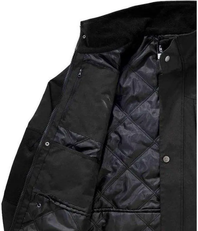 Alt view image 3 of 5 - N-FERNO 6466 Jacket, 500d Nylon, Zipper with Storm Flap, Black, 2XL
