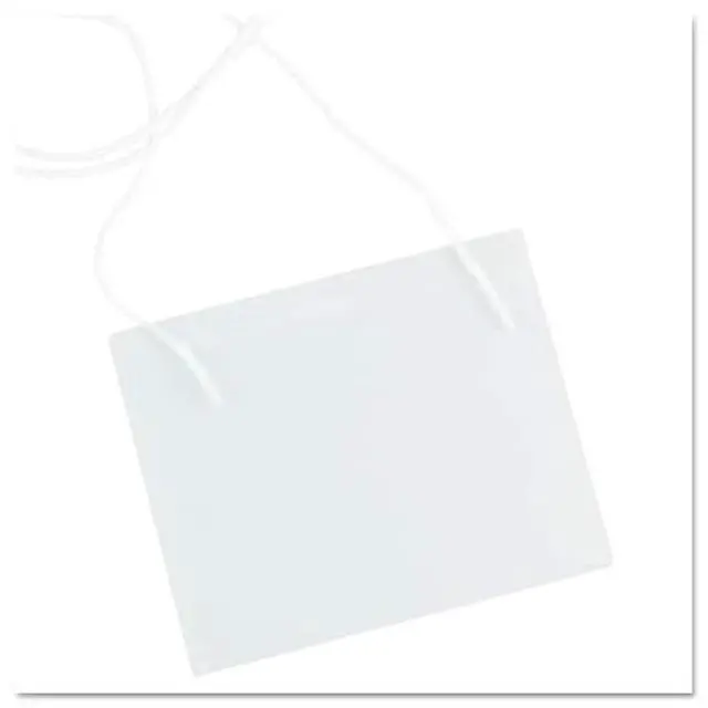 Alt view image 7 of 8 - Universal 56005 Clear Badge Holders W/Neck Lanyards, 3 X 4, White Inserts, 100/Box