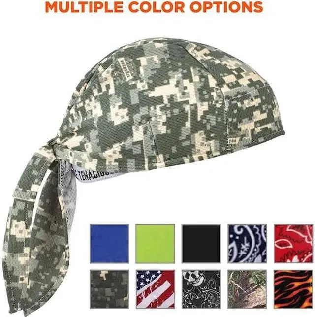 Alt view image 6 of 8 - ERGODYNE 6615 Cooling Hat,Camouflage