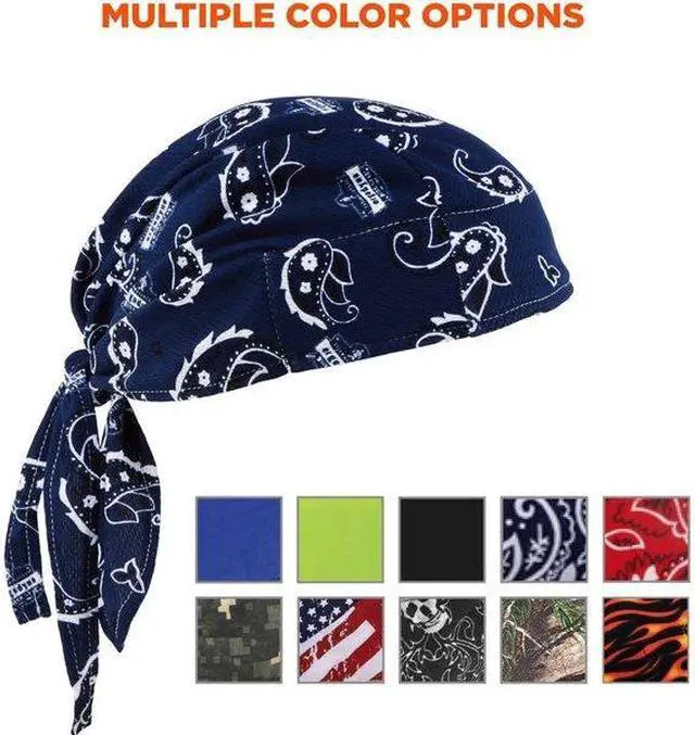 Alt view image 2 of 7 - ERGODYNE 6615 Cooling Hat,Navy,Universal