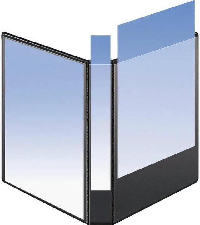 Alt view image 8 of 9 - Business Source View Binder Locking D-Ring 3" Capacity Letter White 26961