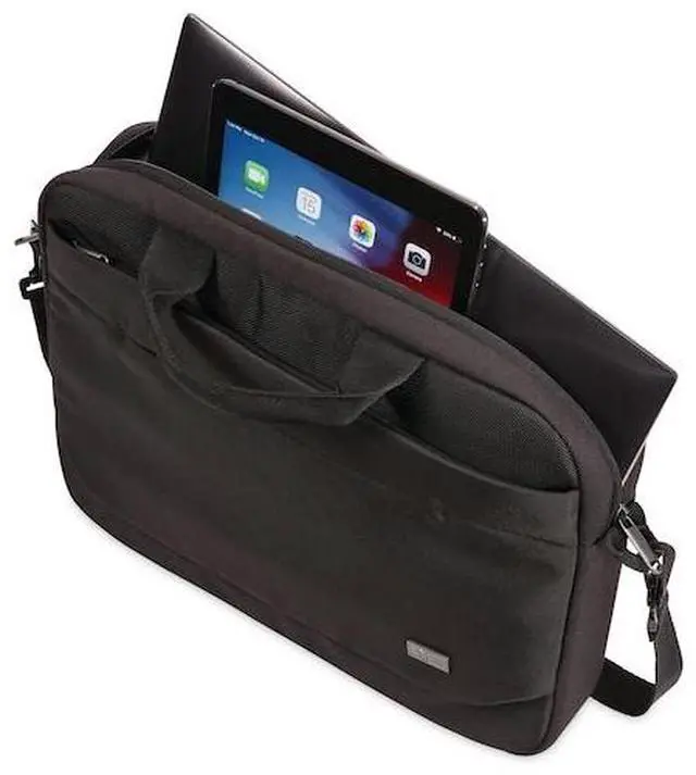 Alt view image 4 of 6 - Case Logic 3203986 Streamlined Bag for 14 in. Attache Laptop - Black